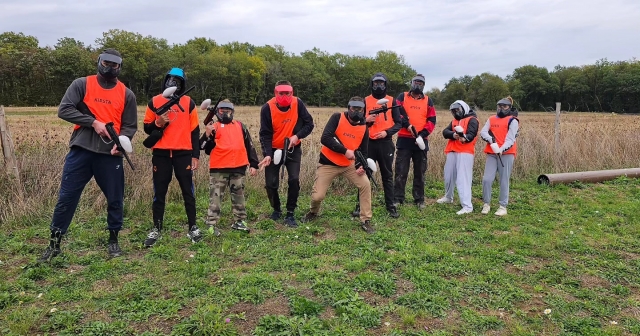 Sesión de gotcha con amigos en Angulema 