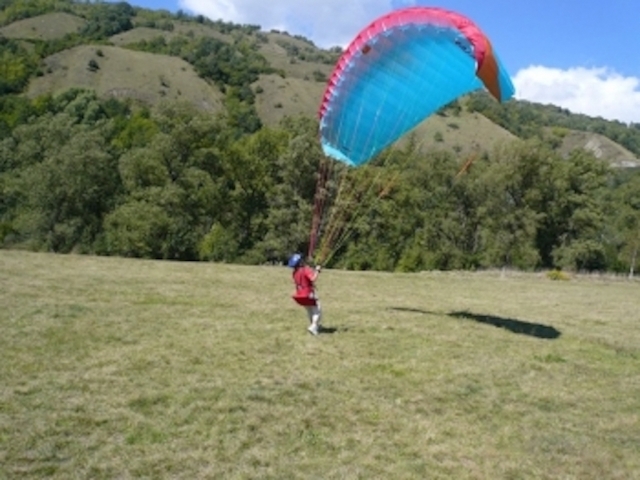  Parapenle en la estación de Arcs 