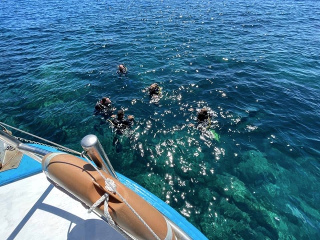  Entrenamiento de buceo en grupo