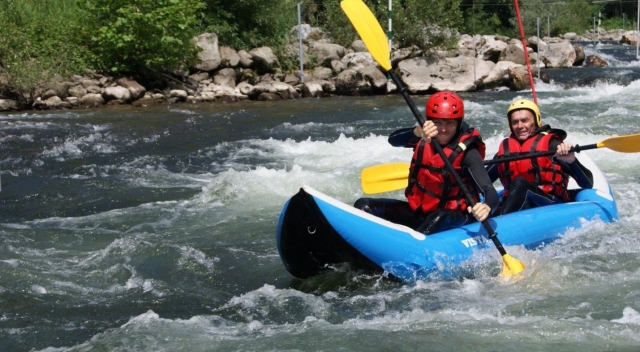Sesión de canoa-kayak con un instructor titulado