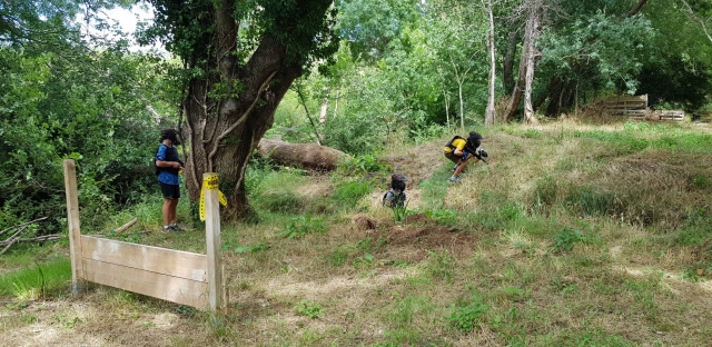  Paseo del equipo hacia el campo contrario 