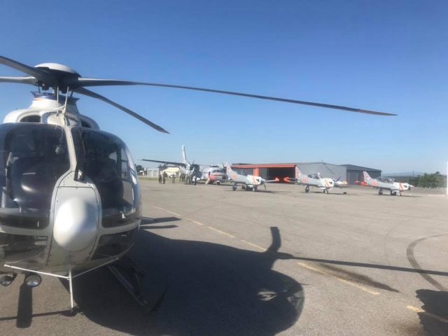  El parque de helicópteros 