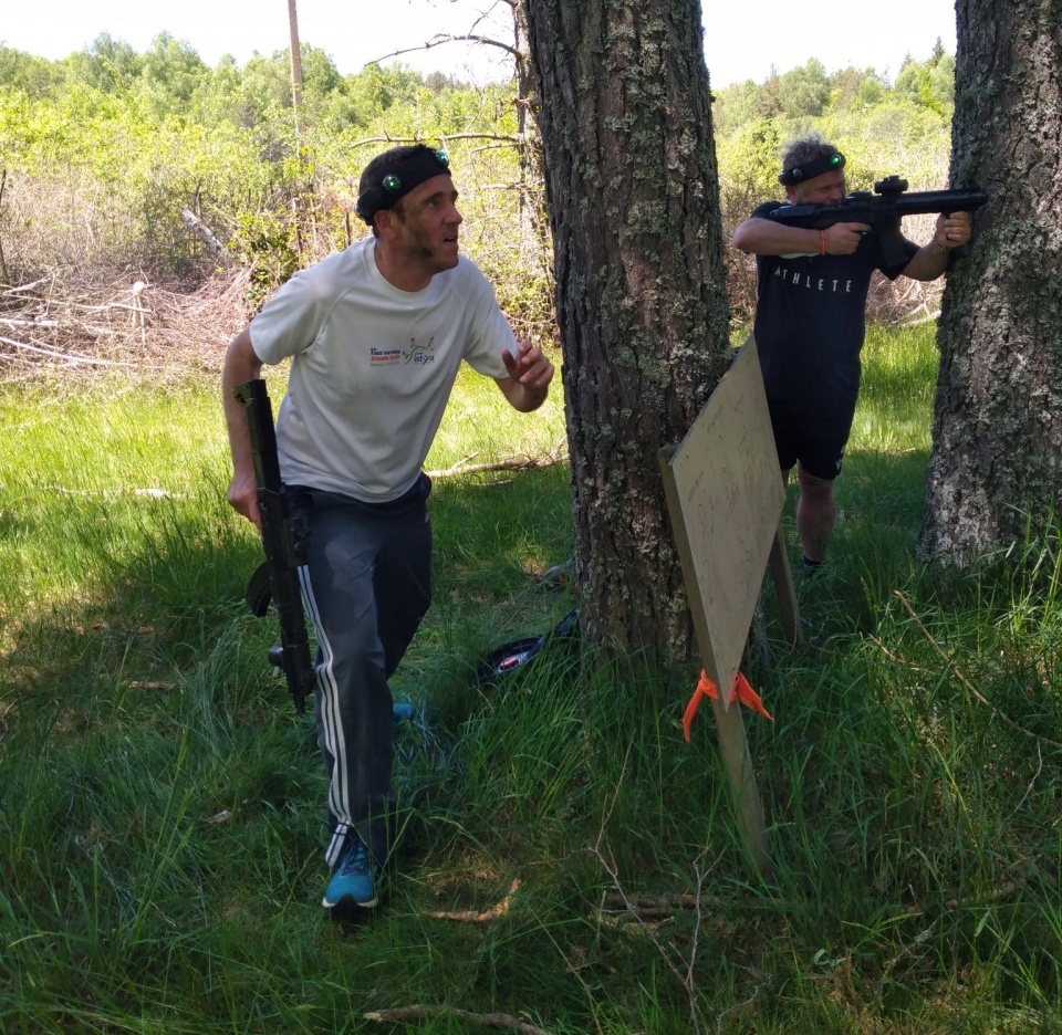  Juego láser al aire libre La Courtine 