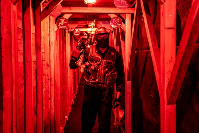 Gotcha nocturno en un entorno espléndido 