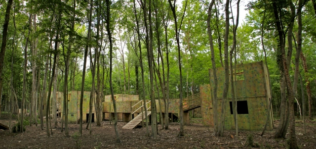 Campo de gotcha al aire libre