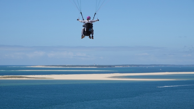 Parapenle biplaza vuelo de descubrimiento en Gironda