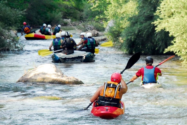  Kayak-Raft en grupo en el Var 