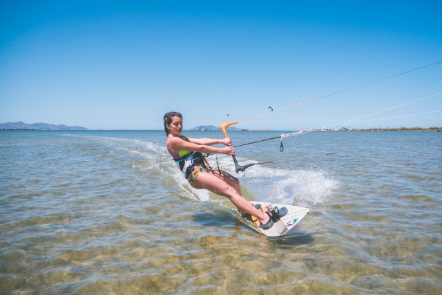 Prueba los places del kitesurf 