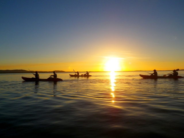  Atardecer para admirar a bordo de un kayak 