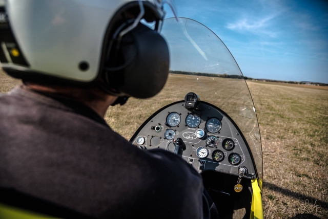 Concentración antes del despegue