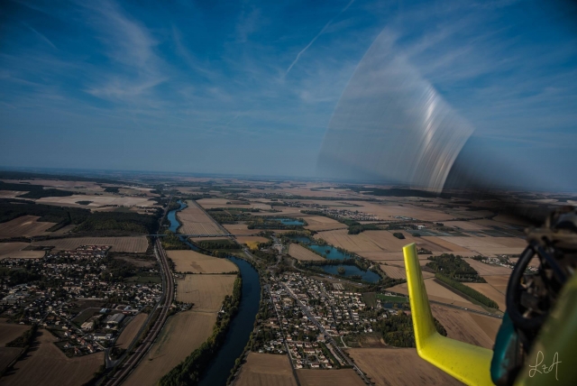 Vista desde el autogiro 