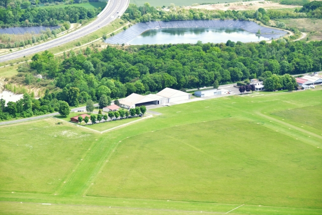 Vista del aeródromo de Meaux-Esbly 