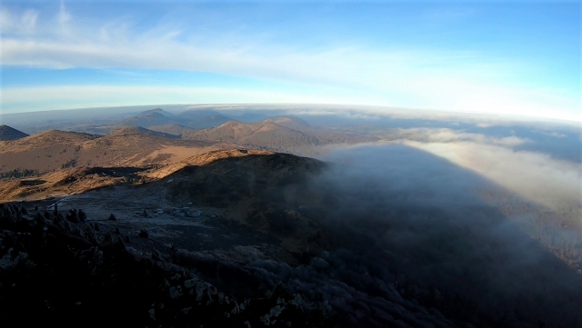 Impresionanle vista de la cadena Puys 