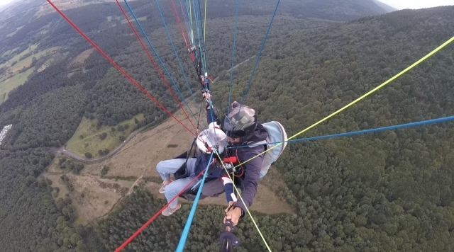 Vuelo sobre la cadena Puys 