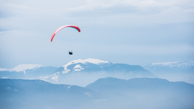 Parapenle en la cerro 