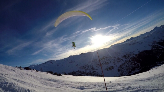 Vuelo sobre los Alpes 