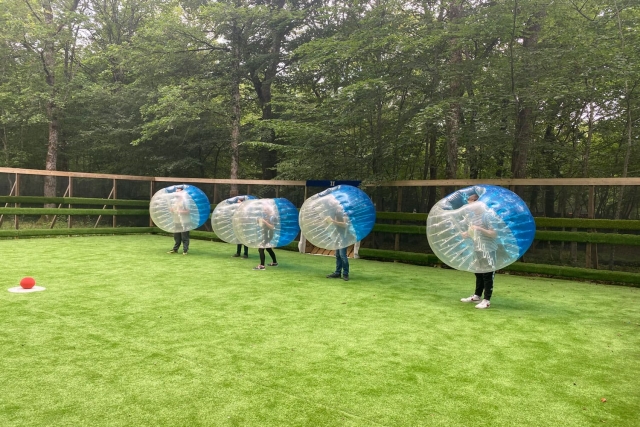  Equipo de fútbol burbuja azul 