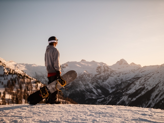 Snowboard en la cerro 