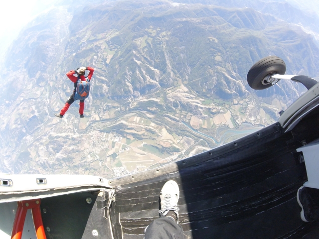 Su salto visto desde arriba