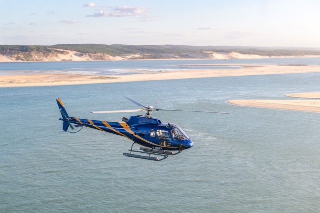 Vuelo excepcional en helicóptero en Gironda
