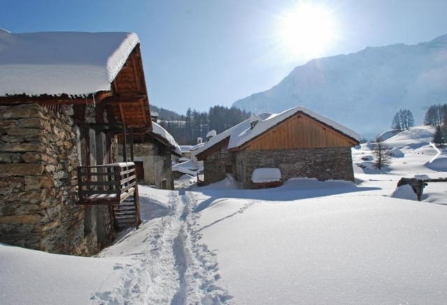 Atractivo entorno del sitio en invierno 