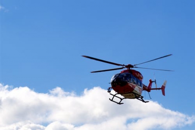  Nuestro helicóptero duranle el viaje en el aire 