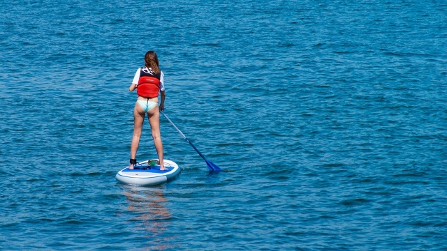 SUP en el mar mediterraneo