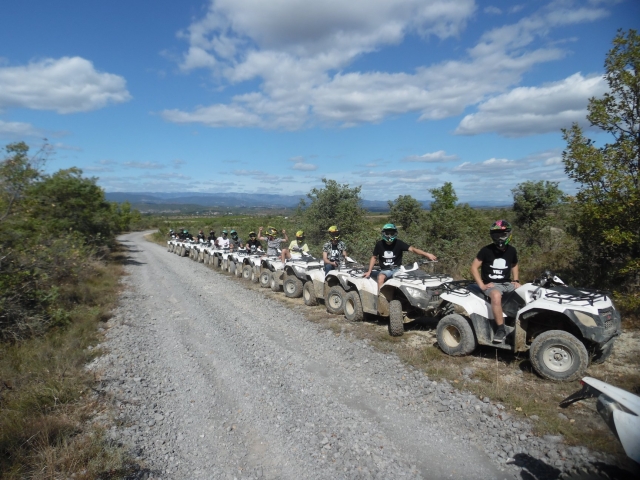  Esperando el inicio de la ruta en cuatrimoto 