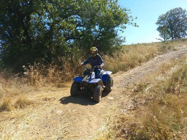  Cuatrimoto deportivo por pista de tierra 