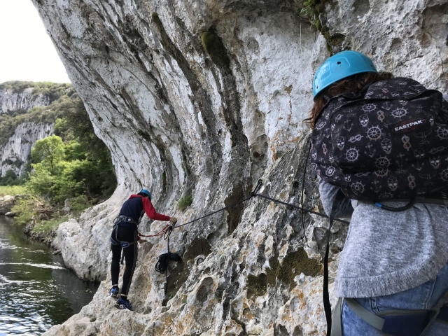  Itinerario desde Via Cordamarra a orillas del río Ardeche