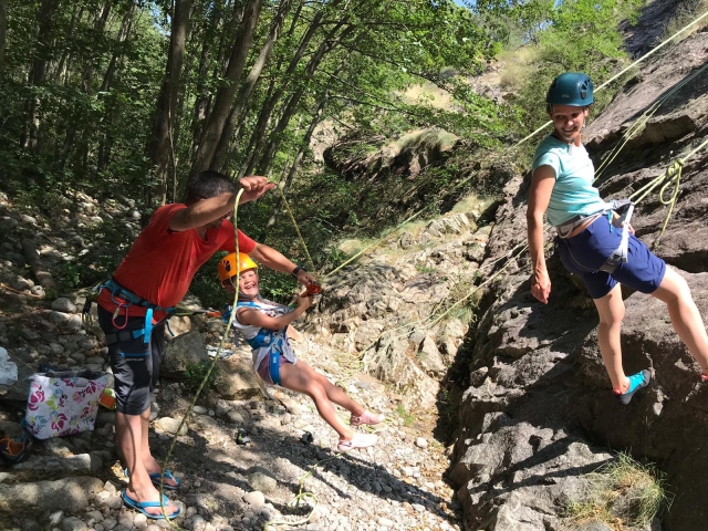  Escalada en familia 