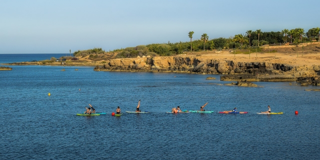  Momento de relajación en Stand Up Paddle 