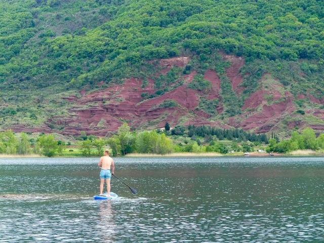  Momento de tranquilidad total a bordo del Stand Up Paddle 