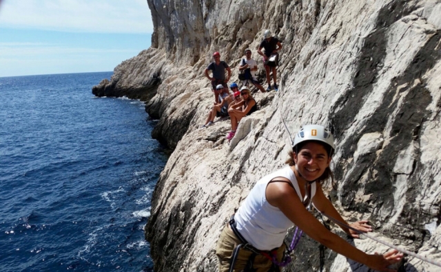 Jornada de escalada en las Calanques de Marsella