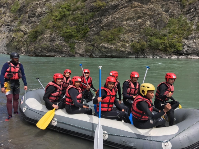 Foto de grupo antes de la salida