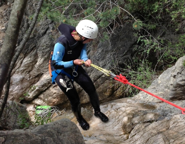  Rappel en el cañón 