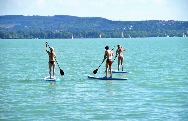  El estanque de Leucale en Stand Up Paddle 