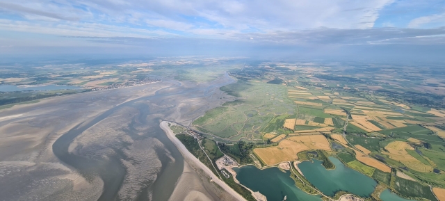 Paisaje visto desde el cielo