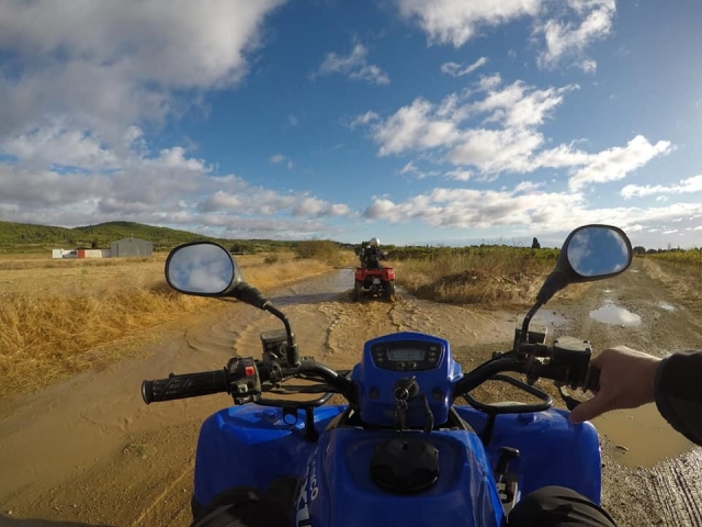 Iniciación al pilotaje de un cuatrimoto hacia Narbona 