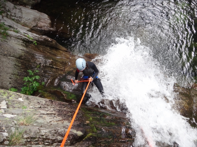  Descenso en rapel 