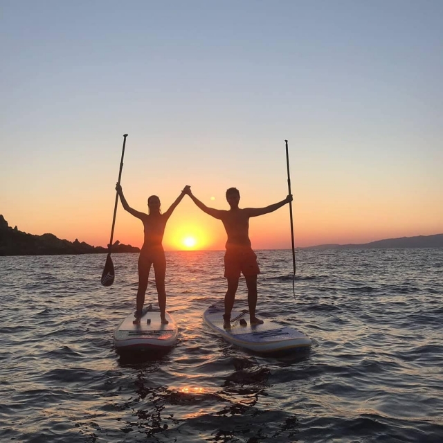  Remo para dos al atardecer 