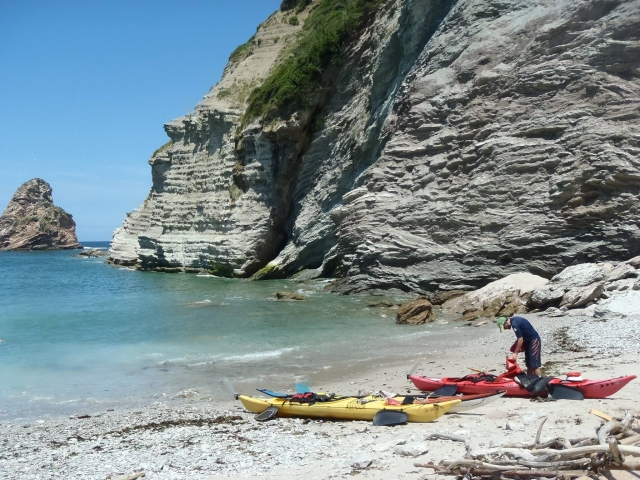  Descanso para admirar la playa 