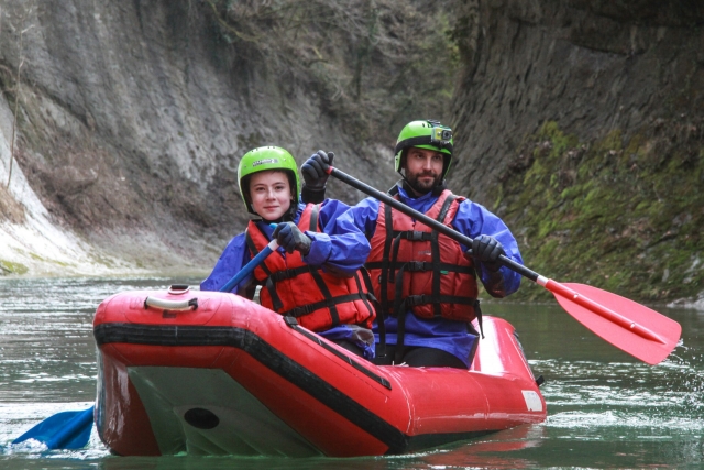 Canoraft en Chéran 
