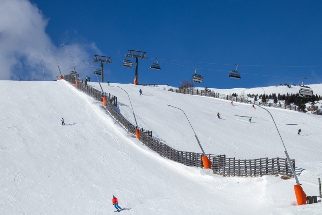  Pista de esquí nevada 