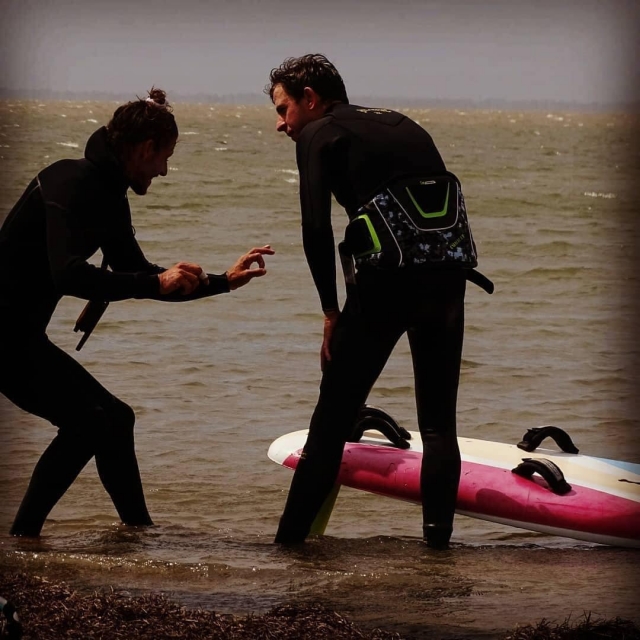 Pausa informativa para el instructor