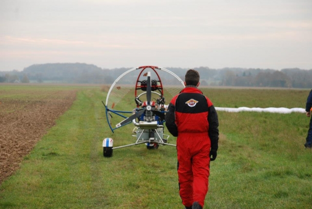  Antes del sensacional vuelo en paramotor 