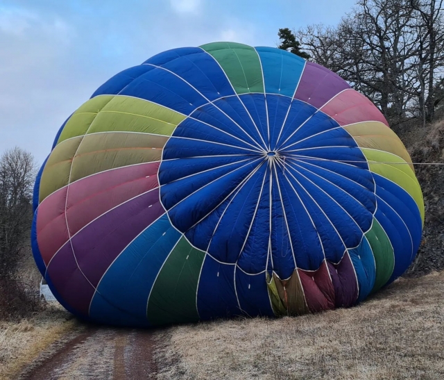  Aterrizaje del globo aerostático 
