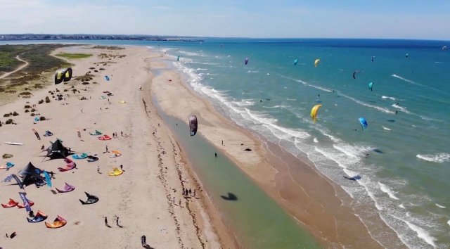  Playa de Normandía para practicar kitesurf 