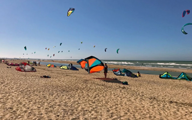  Playa para practicar kitesurf en Franceville 