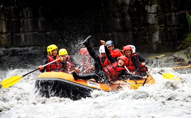 Rafting en el río
